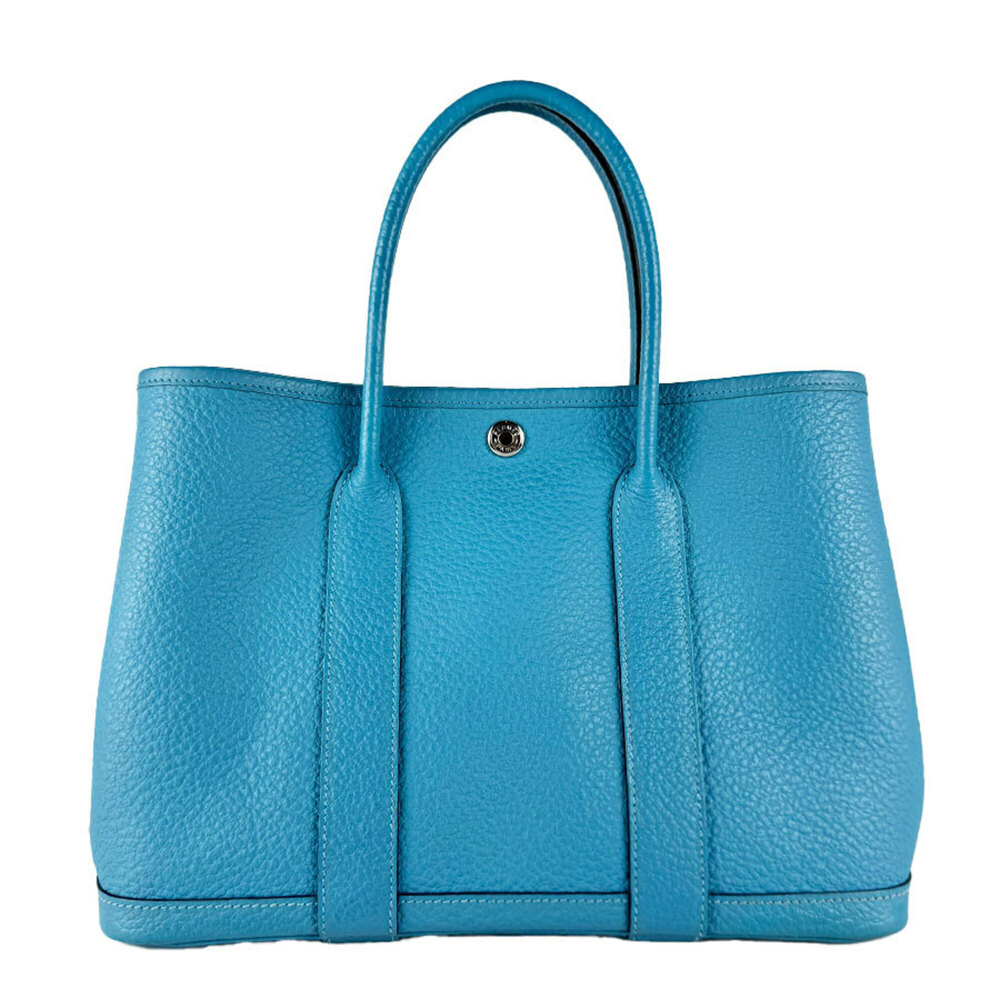 Hermes HERMES Handbag Garden Party TPM 30 Buffle Blue Aztec Women's z10925
